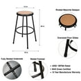 thumbnail image 3 of Hampden Furnishings Flynn Collection 30" Masonite/Steel Science Stool, Black, Pack of 2, 3 of 7