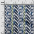 thumbnail image 1 of oneOone Coton Popeline Tissu Rayé & Chevron Ikat Tissu d'Artisanat Imprimé BTY 56 Pouces de Large, 1 of 4