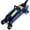 Blue + Steel, variant on 1.5 Ton Low Profile Hydraulic Trolle,Steel Racing Floor Jack,Lifting Range 5"-11.8", Blue Color