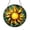 Acrylic 3.5 Inch, variant on Crescent Moon Green Suncatcher, Celestial Glass Window Hanging Art Decor, Cosmic Home Display