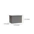 thumbnail image 3 of Caja De Almacenamiento Cesta de almacenamiento plegable de 40x30x20cm,color gris,de tela no tejida,organizador de armario con asa reforzada para ropa y mantas (1 unidad). Rkxzt, 3 of 9