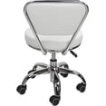 thumbnail image 4 of MAYAKOBA Dayton Rolling Stool with Backrest – White Pneumatic Seat, Adjustable Height 13"-15", Ergonomic Design for Home Office, Garage, Gardening, Lab, School, Mechanic Tasks, 4 of 8