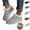 Gray, variant on Mfakffe Womens Winter Ankle Boots Lace Up Round Toe Warm Flat Shoes Cozy Cold Weather Casual Non Slip Snow Booties