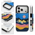 thumbnail image 3 of Geometric Sunset Landscape Leather Wallet Case for iPhone 17 Wallet Case Card Holder Flip, 3 of 8