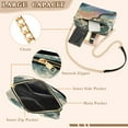 thumbnail image 3 of FORMRS Women Crossbody Purse with Chain Strap Vegan Leather Shoulder Handbag, Pine Tree Rainbow, 3 of 7