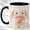 Black, variant on Cute Bunny Coffee Mug, Plush Rabbit Mug for Girls and Women, Kawaii Bunny Holding Carrot Design, Easter Animal Gift, Ceramic 11 Oz Cup