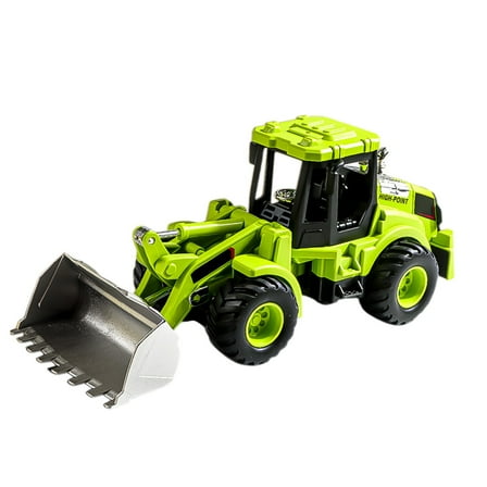 Ke1Clo Construction Toys for Boys Kids, Friction Powered Construction Truck Bulldozer Toy Excavator, Toy Construction Vehicles, Green