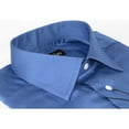 thumbnail image 5 of Men Mondego 100% Soft Cotton Dress Business shirt B300 French Blue Herringbone, 5 of 6