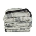 thumbnail image 3 of Clara Clark Ultra Plush Heavy Thick Raschel Imitation Mink Bed Blanket, 82 x 102, Gray Plaid, 3 of 5
