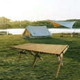 thumbnail image 2 of Imerelez Multi-Function Wooden Foldable Portable Patio Dining Table - Natural, Indoor and Outdoor, 2 of 6