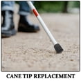 thumbnail image 3 of SEWCHICS Rubber Tip Replacement Cane Tips Black Rubber 1Set For Better Grip, 3 of 8