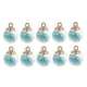 thumbnail image 5 of 10 piezas de 16 mm abalorios de de cristal colgantes con pequeñas de de imitación interior para coll - Azul claro Gloria pendientes encantos fabricación de joyas, 5 of 9