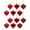 Red, variant on Heart Ornaments 12 Pcs Multi Finish Heart Baubles Hanging Ornaments for Christmas Tree Valentine's Day Decor Party Decoration, 1.77x2.36 Inch, Red
