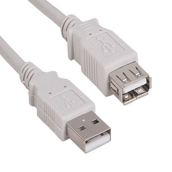 Sanoxy 6ft USB 2.0 A Male to A Female Extension Cable, White