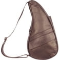 thumbnail image 6 of AmeriBag 17" Leather Crossbody Sling Healthy Back Bag (Metallic Bronze), 6 of 9