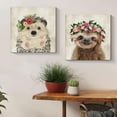 AXXPosters-Oridomy Funny Sloth Wall Art Rustic Country Animal Canvas ...