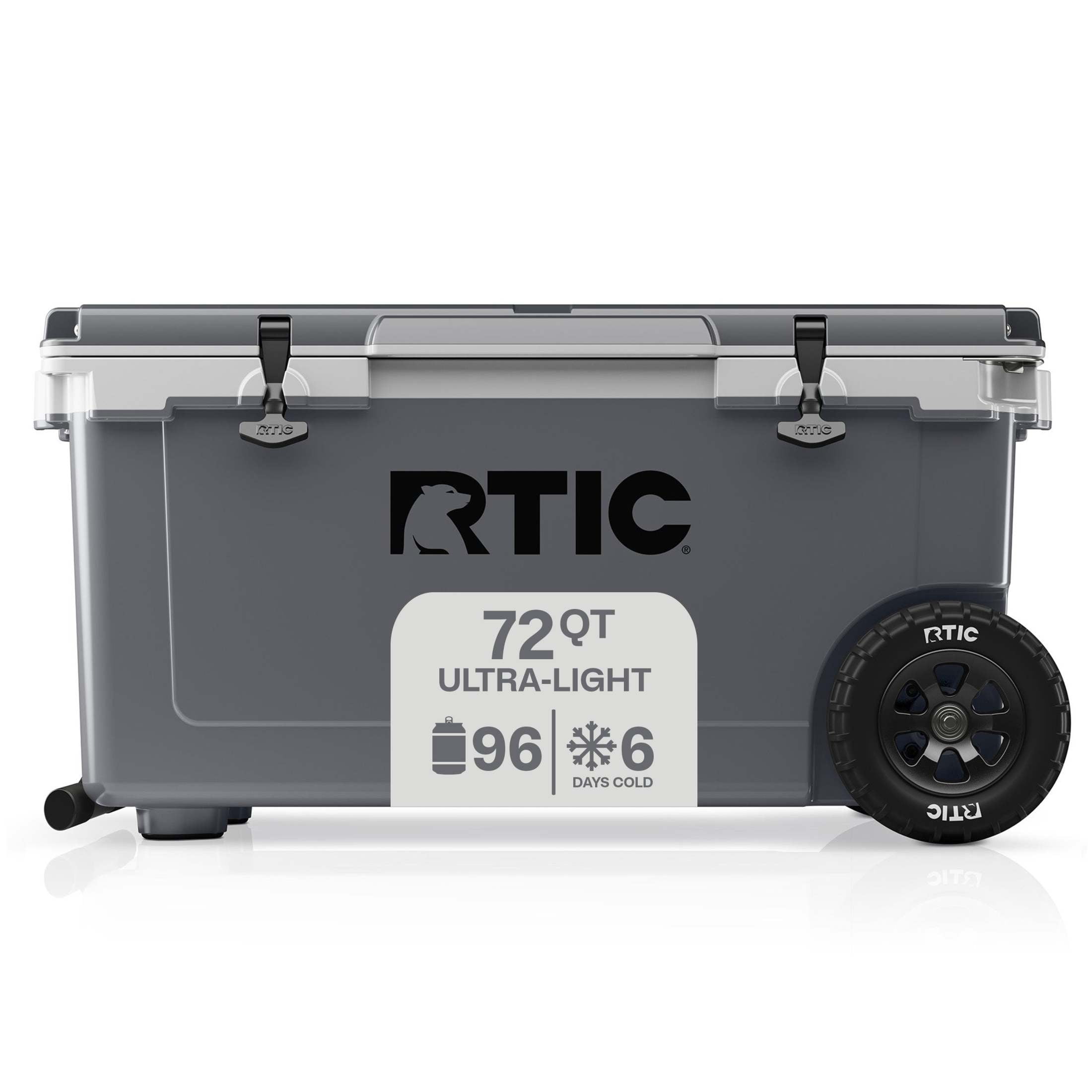 RTIC Cooler, 52 QT Ultra-Light Wheeled Hard-Sided Ice Chest Fits