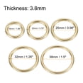 thumbnail image 2 of 16mm/20mm/25mm/32mm/38mm ID Metal O Rings Iron Gold Tone 50 Pack, 2 of 3