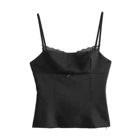 zhuanchuanlin 2024 Satin Crop Top Women Sleeveless Backless Tank Top Female Off Shoulder Corset Tops For Women Sexy Bustier Top Woman