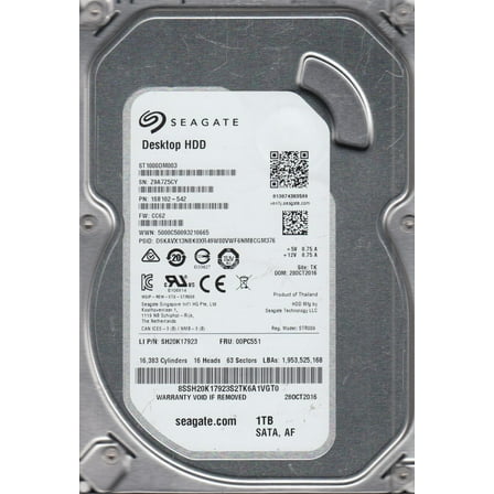 ST1000DM003, Z9A, TK, PN 1SB102-542, FW CC62, Seagate 1TB SATA 3.5 Hard Drive