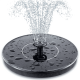 thumbnail image 1 of Bomba de fuente solar para baño de pájaros, fuente solar mejorada de 3,5 W con 6 boquillas, independiente, flotante y alimentada por energía solar., 1 of 8