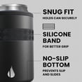 thumbnail image 3 of Elemental Insulated Can Cooler, Triple Wall Stainless Steel Can Cooler Insulator - Drink Cooler Cup for 12oz Regular Beer, Soda, Sparkling Water - Black, 3 of 9