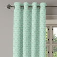 thumbnail image 3 of Ambesonne Turquoise Grommet Curtain, Monochrome Space, 50" x 54", Mint White Cream, 3 of 6