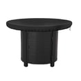 thumbnail image 2 of 1 Pce Rond Imperméable Noir Tissu Oxford 420D pour Gril Plaque de Feu Housse de Protection, 2 of 6