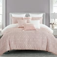 thumbnail image 1 of HGMart 7 Piece Bedding Luxury Embroidery Comforter Set - Queen Size - Pink, 1 of 8