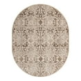 thumbnail image 3 of Unique Loom Rushmore Collection Area Rug - Washington (7' 10" x 10' Oval Dark Beige/Beige), 3 of 7