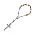 thumbnail image 1 of Fragrant Wood Beads Rosary Bracelet Cross Religious Ornaments Catholic Finger Chain for Men Women Prayer Jewelry Baptism, 1 of 4