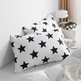 thumbnail image 3 of Luxury and Soft Microfiber Pillowcase Set of 2 Pack, Fade Resistant Pillow Cases with Envelope Closure, King, 20 x 36 inches, Star, 3 of 6