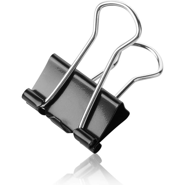 Binder Clips Small Binder Clips 50 Pack 0.75 inch Black Small