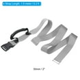 thumbnail image 2 of Unique Bargains Carrying Strap with Handle, Adjustable Nylon Belt for Moving Boxes Grocery Luggage, Gray, 2 of 5