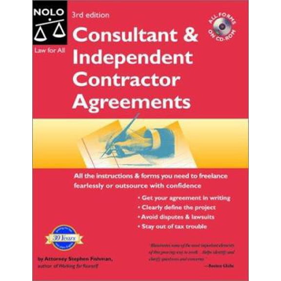 Pre-Owned Consultant & Independent Contractor Agreements, Third Edition (Paperback) 0873379004 9780873379007