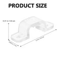 thumbnail image 2 of Soimiss 100Pcs Fixing Clips Transparent LED Tape Lights Holders Twistable and Durable, 2 of 6