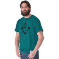 thumbnail image 5 of Triangle Dolphin Symbol Spirit Animal Men's Graphic T Shirt Tees Brisco Brands X, 5 of 6