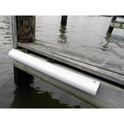 Dock Edge Piling Bumper - One End Capped - 6' - White