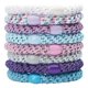 thumbnail image 1 of L. Erickson Grab & Go Pony - Purple Daze - Paquete de 8 coleteros para el cabello - Morados mixtos, 1 of 5