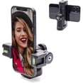thumbnail image 1 of SIABC-P-3 Rotating Phone Tripod with Cold Shoe Mount for Light, Mic, or Grip - Compatible with iPhone, Samsung, Google, Android Phones, 1 of 4
