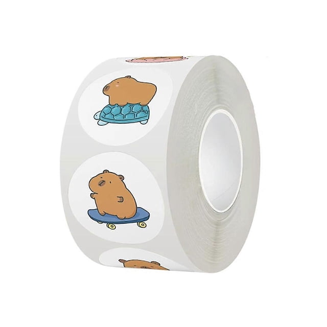 500Pcs Capybara Sticker Water Resistant Aesthetic Sticker for Water Bottle Laptop Car Scrapbooking Journal Photo Album Multicolor