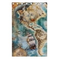 thumbnail image 4 of Sailing Ship Boat Map Mermaid Black Out Curtains 84 Inch Length Curtains for Sliding Glass Doors Bedroom Living Room 2 Pack, 4 of 6
