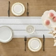 thumbnail image 3 of Boho Table Runner, Macrame Style Ivory Table Runners Farmhouse Woven Home Decor, 12x64 Inch, White, 3 of 6