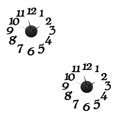 thumbnail image 4 of Injueey Etiqueta de la pared Reloj 3D Calcomanía de espejo Reloj de pared DIY Decoración Etiqueta Hogar Oficina Reloj Decoración Negro 2piezas Injueey CBP012395, 4 of 5