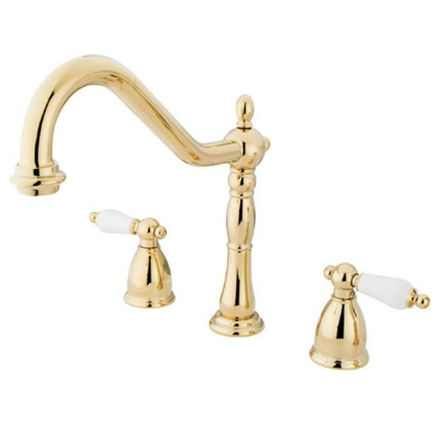 Kingston Brass KB1792PLLS Robinet de Cuisine Central 8 Po. Sans Terrasse