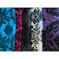 thumbnail image 3 of Lilly Craft Flocking Damask Taffeta Black on White Fabric  58-60" Wide Sold by the Yard, 3 of 3