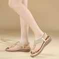thumbnail image 2 of Beige Women'S Fashion Footwear, Bohemian Fish Mouth Sandals, 2 of 9
