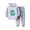 Grey, variant on mgoYE Toddler Baby Boy Fall Winter Outfit Contrast Color Long Sleeve Sweatshirts Stretch Jogger Pants Newborn Clothes Set