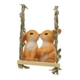 thumbnail image 2 of Swing Animal Garden Estatua colgante de escultura de resina Estatua de conejo, 2 of 8