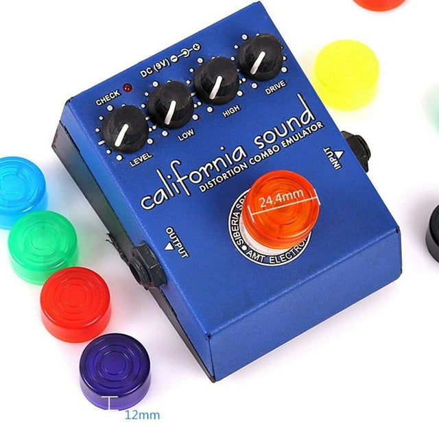stanreset 10x Pédale de Guitare Électrique Installation de Pédale Ajoute Style et Performance Bleu Clair
